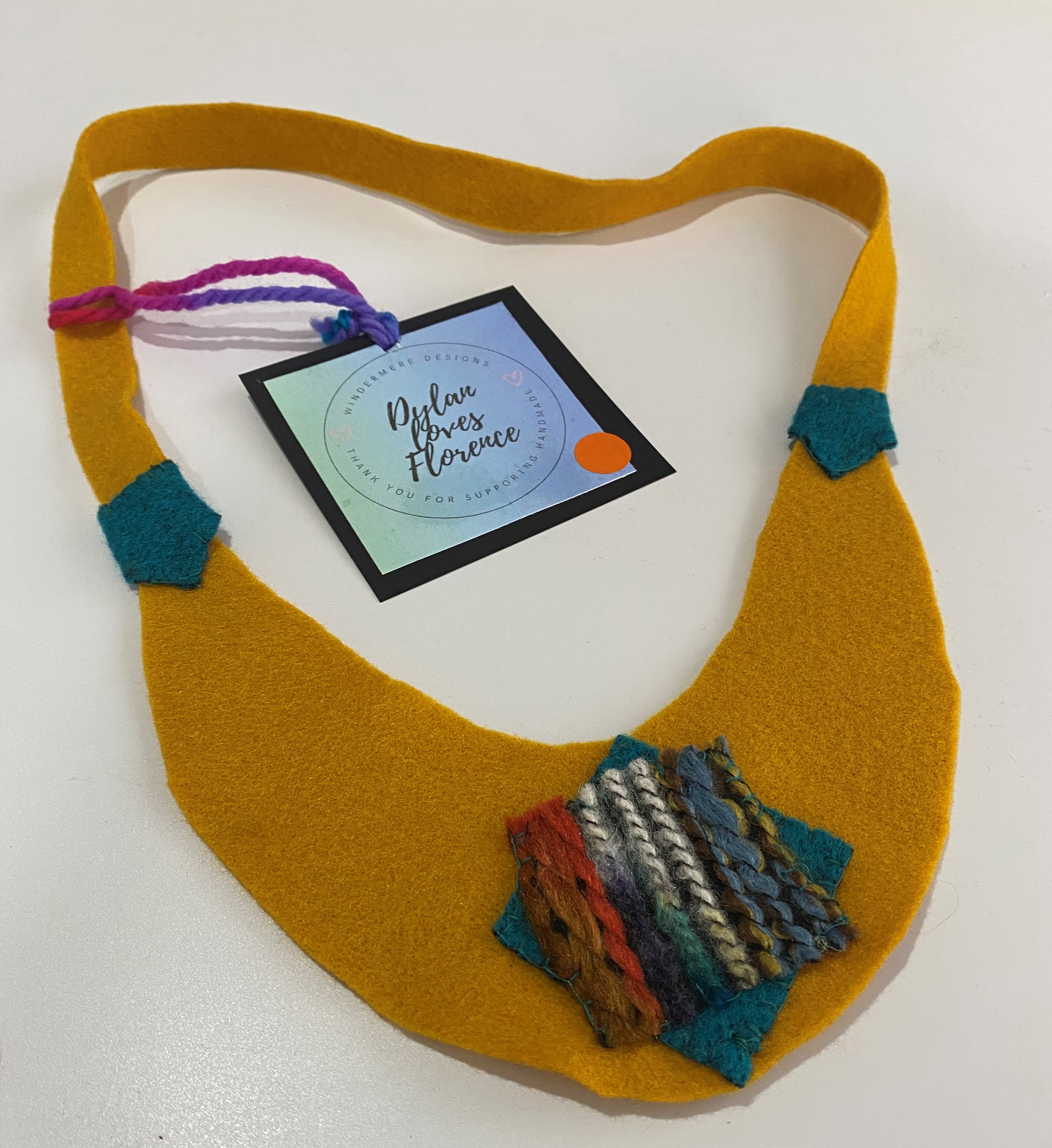 Mustard necklace $20.00